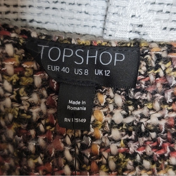 NWT Tweed Top Shop Coat - Picture 5 of 6